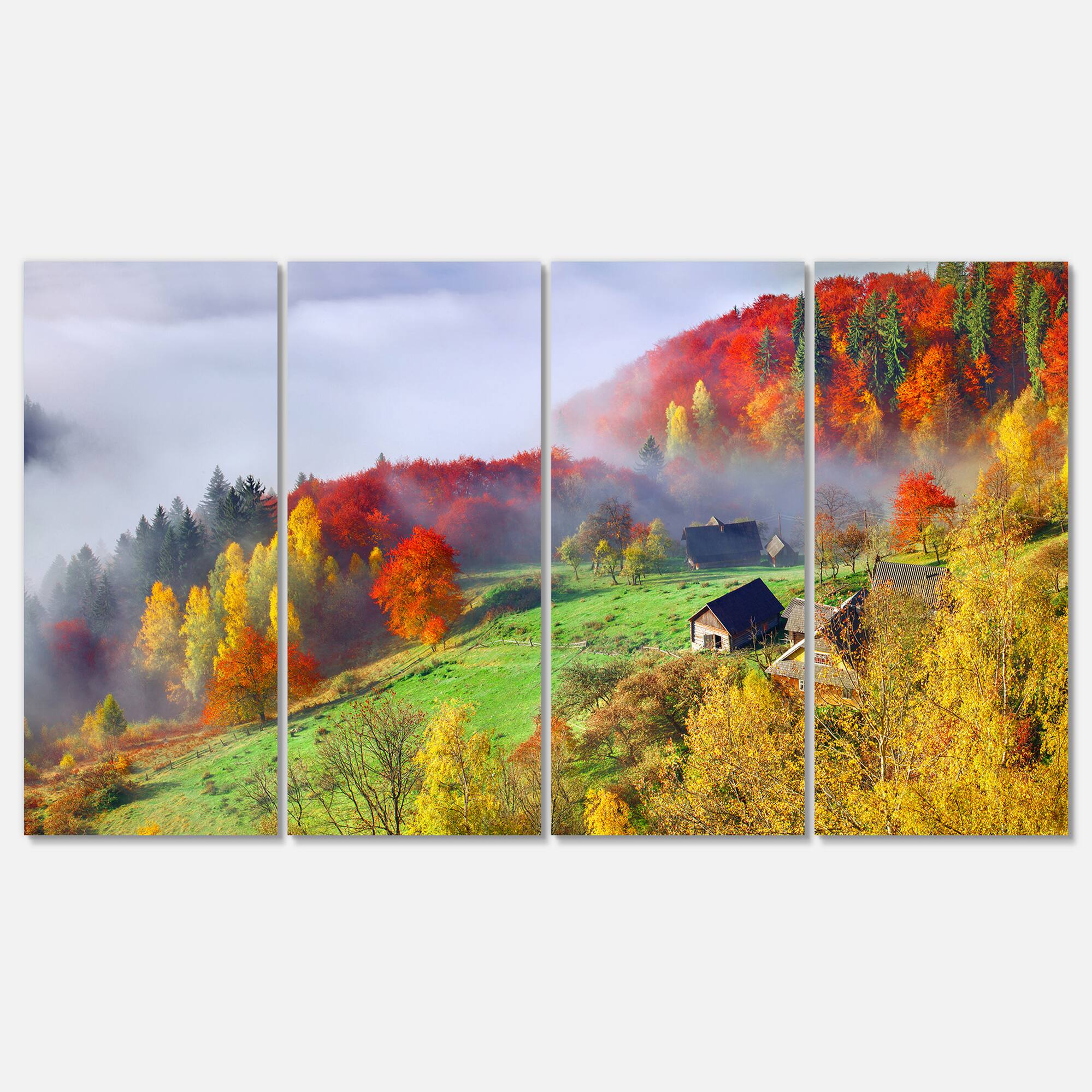 Designart - Colorful Autumn Landscape in Mountains